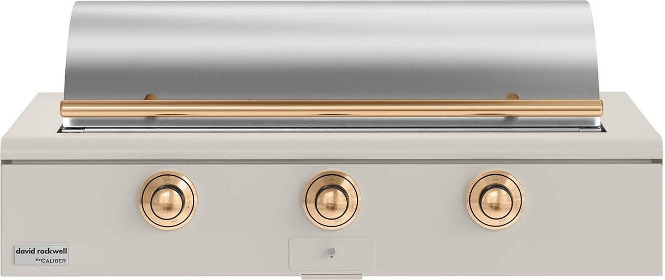 Caliber CRG48BN00A050H08 Antique White With Gold Hardware, Natural Gas