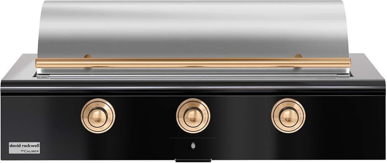 Caliber CRG48BN00A044H08 Gloss Black With Gold Hardware, Natural Gas