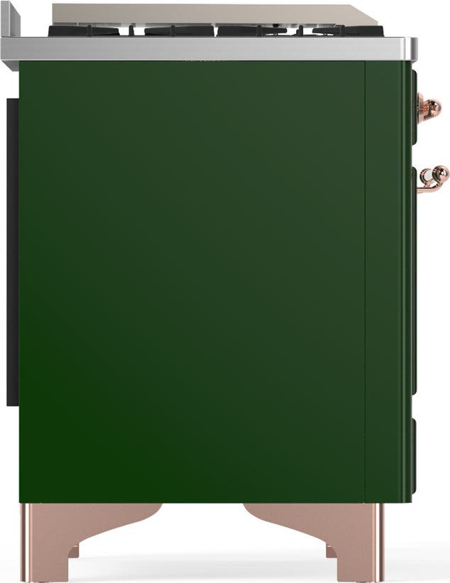 Ilve UM48FQNR3EGP Emerald Green With Copper Trim, Natural Gas