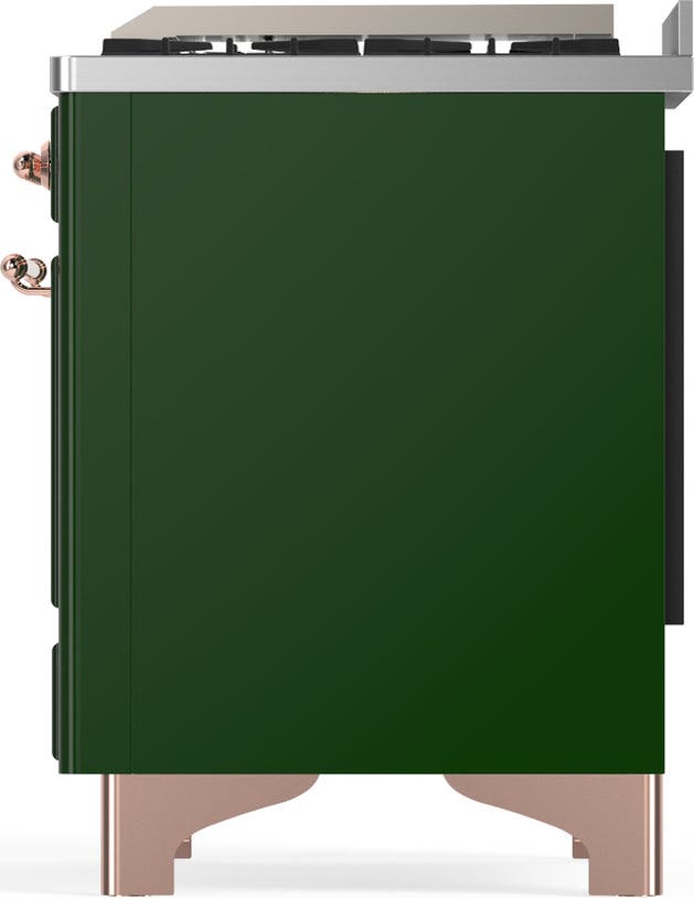Ilve UM48FQNR3EGP Emerald Green With Copper Trim, Natural Gas