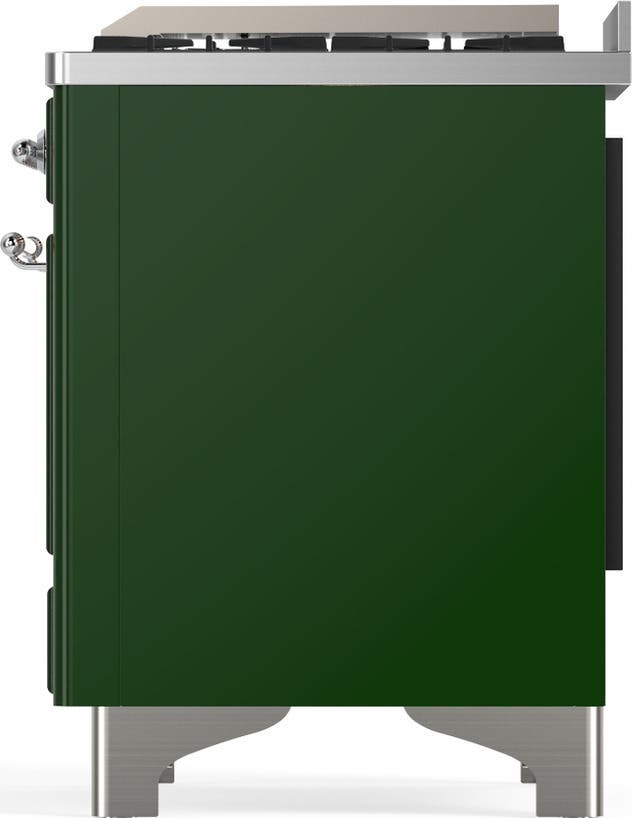 Ilve UM48FQNR3EGCLP Emerald Green With Chrome Trim, Liquid Propane