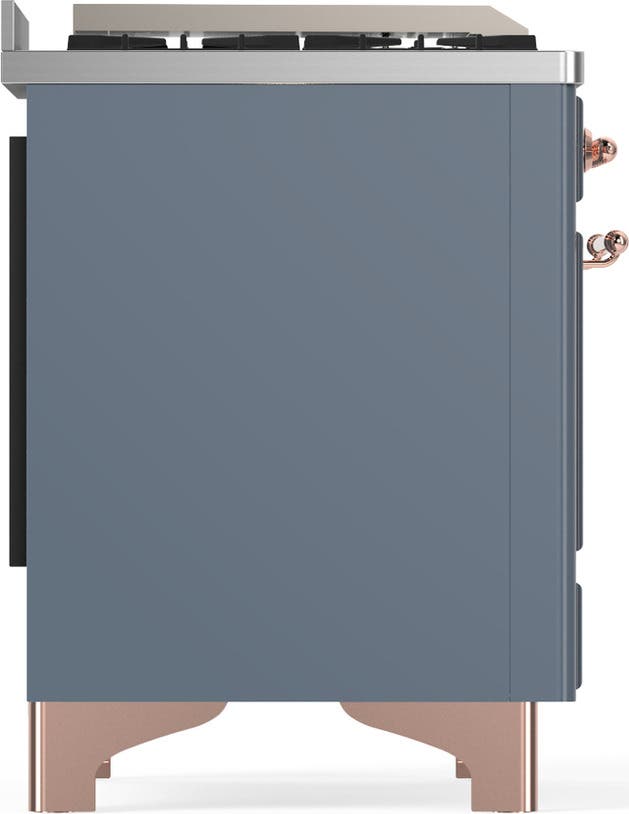Ilve UM48FQNR3BGPLP Blue Grey With Copper Trim, Liquid Propane