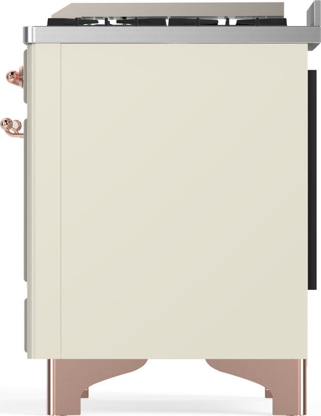 Ilve UM48FQNR3AWP Antique White With Copper Trim, Natural Gas