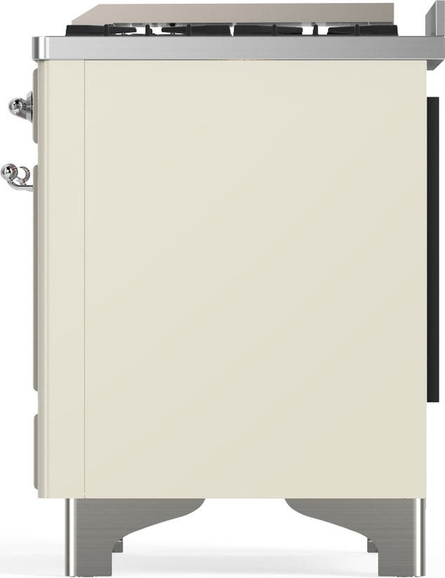 Ilve UM48FQNR3AWCLP Antique White With Chrome Trim, Liquid Propane