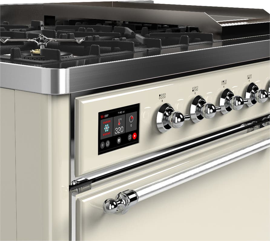 Ilve UM48FQNR3AWC Antique White With Chrome Trim, Natural Gas