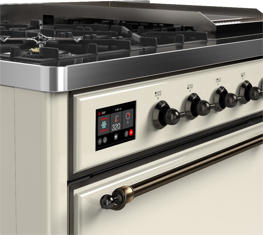 Ilve UM48FQNR3AWB Antique White With Burnished Trim, Natural Gas