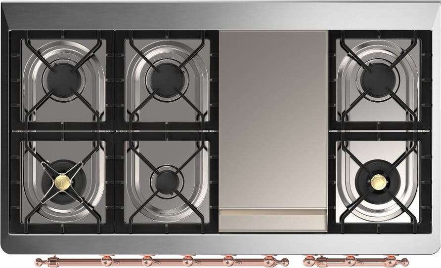 Ilve UM48FNR3BGPLP Blue Grey With Copper Trim, Liquid Propane