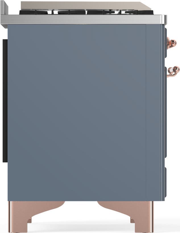 Ilve UM48FNR3BGPLP Blue Grey With Copper Trim, Liquid Propane
