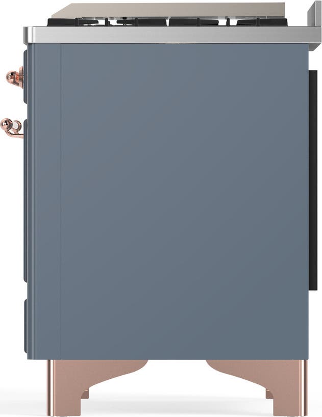 Ilve UM48FNR3BGPLP Blue Grey With Copper Trim, Liquid Propane