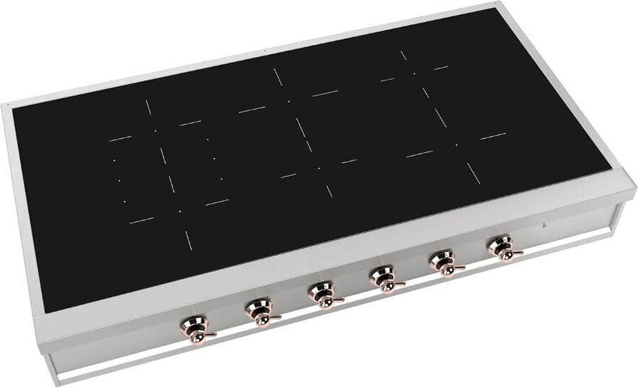 Ilve UHCPI486NSSP Stainless Steel With Copper Trim