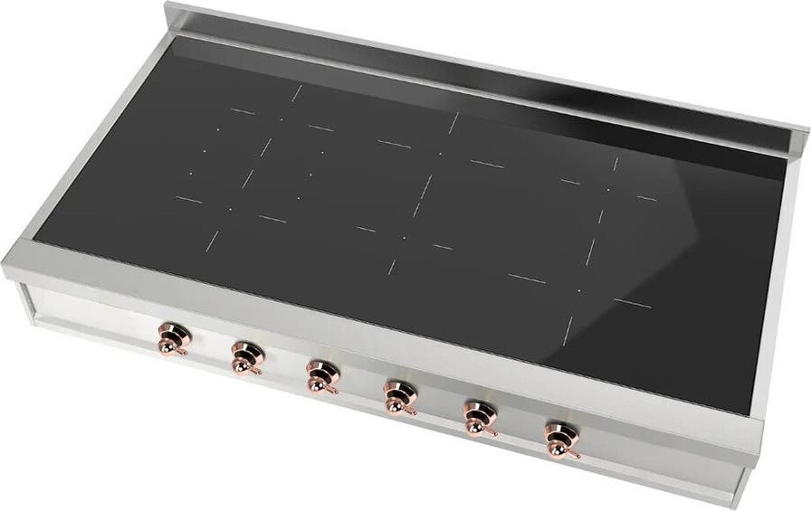 Ilve UHCPI486NSSP Stainless Steel With Copper Trim