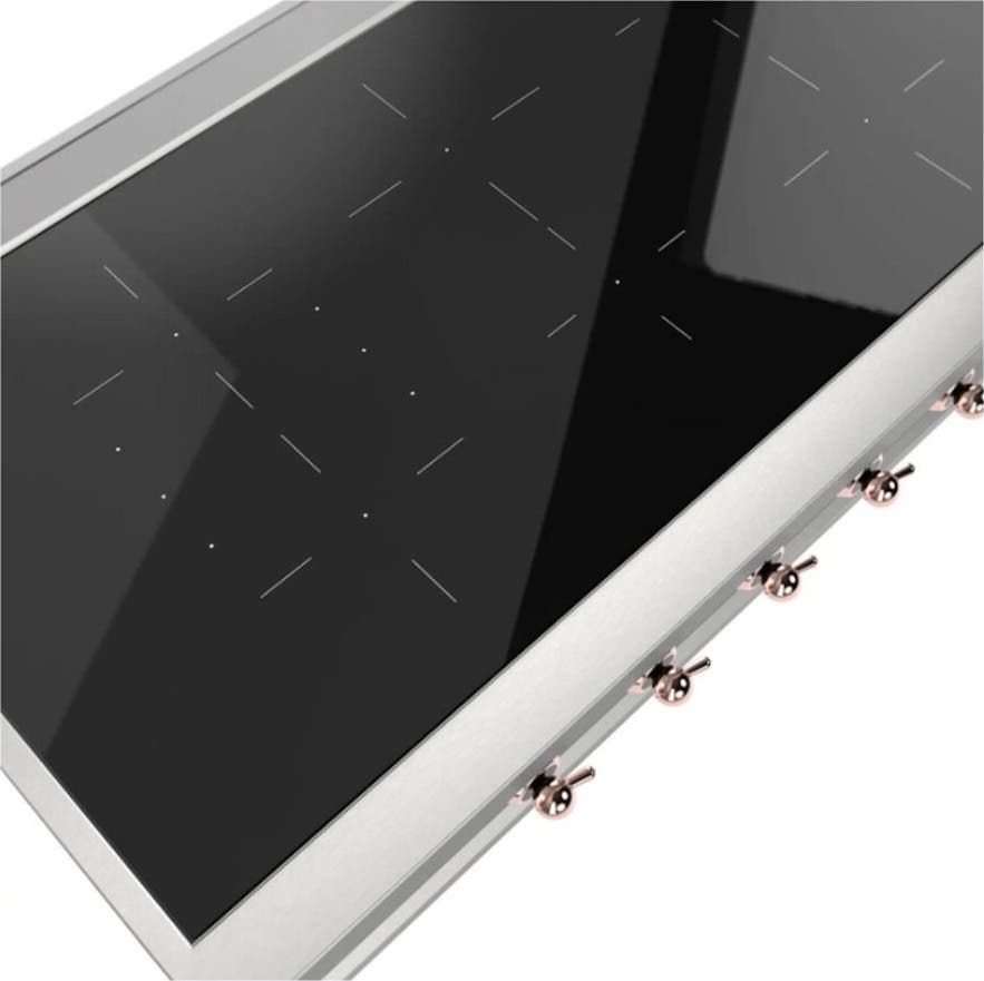 Ilve UHCPI486NSSP Stainless Steel With Copper Trim