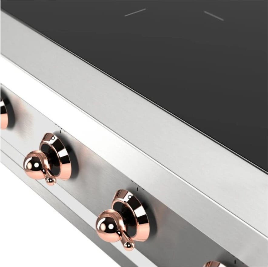 Ilve UHCPI486NSSP Stainless Steel With Copper Trim