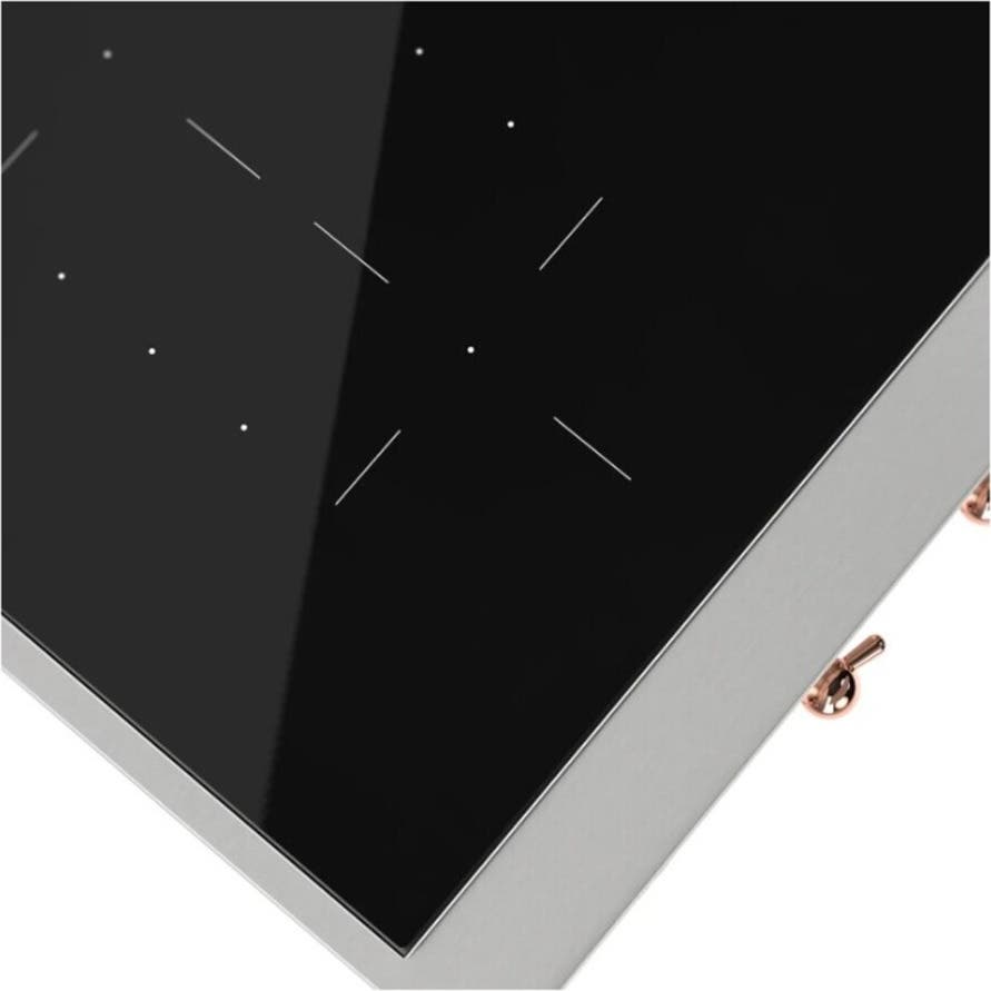 Ilve UHCPI486NSSP Stainless Steel With Copper Trim