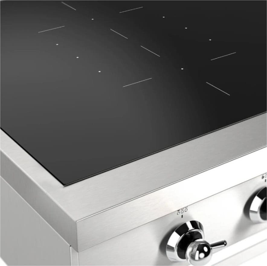Ilve UHCPI486NSSC Stainless Steel With Chrome Trim