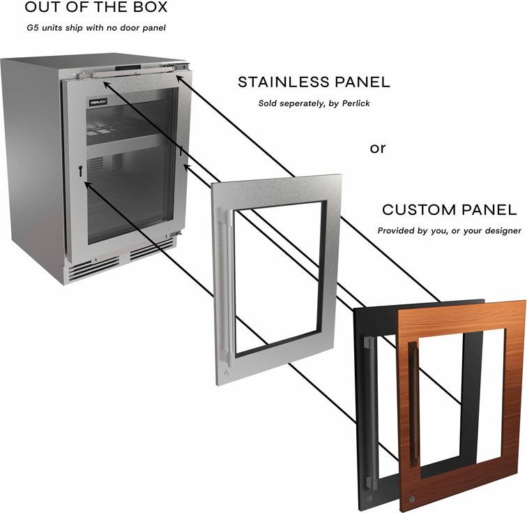 Perlick G5WD24GL Glass Door