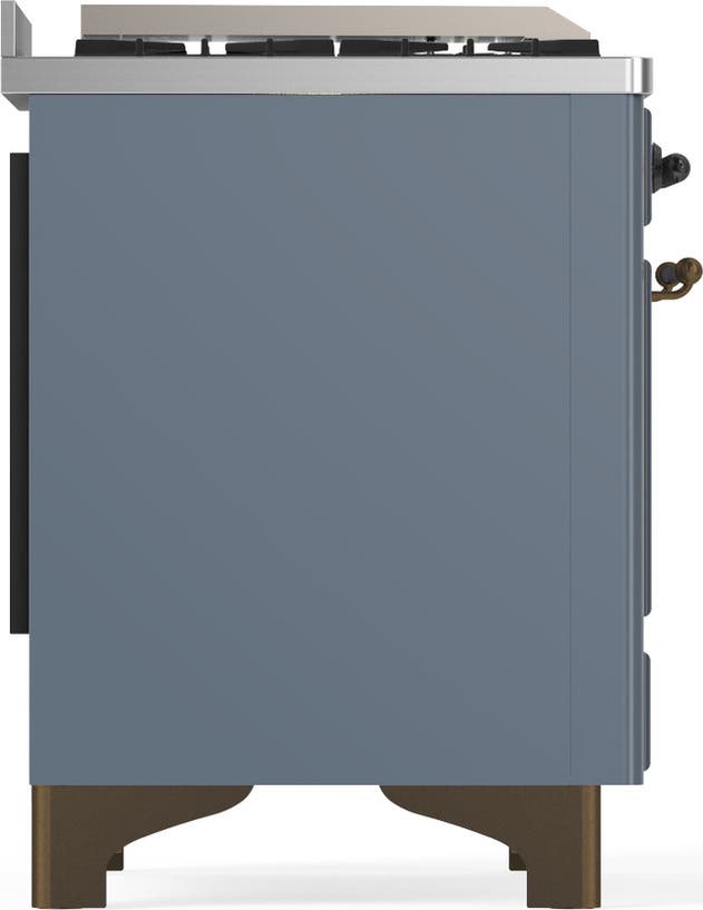 Ilve UM48FQNR3BGB Blue Grey With Burnished Trim, Natural Gas