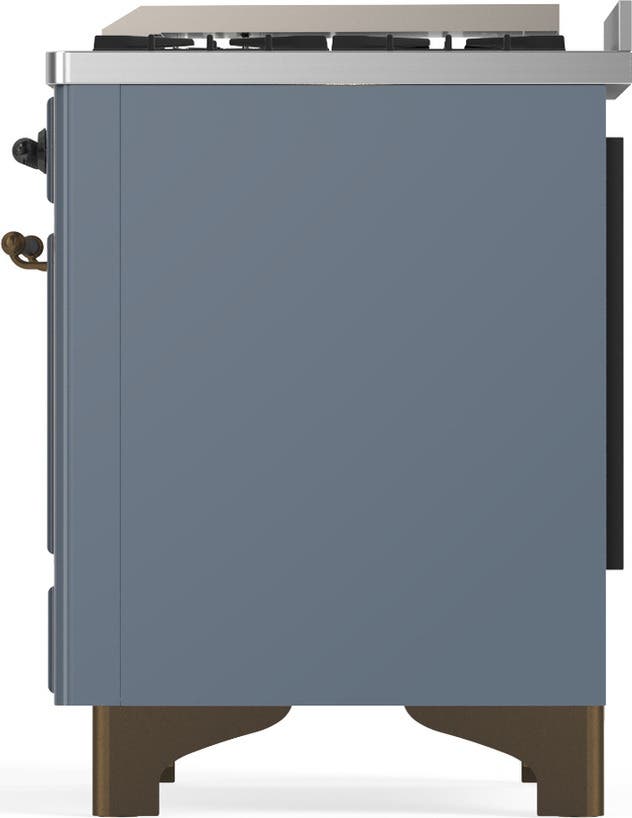 Ilve UM48FQNR3BGB Blue Grey With Burnished Trim, Natural Gas