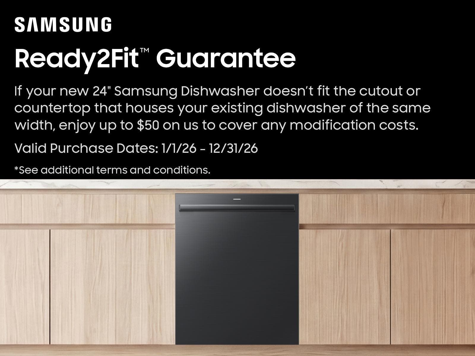 Samsung DW90H89TETE Matte Black Steel