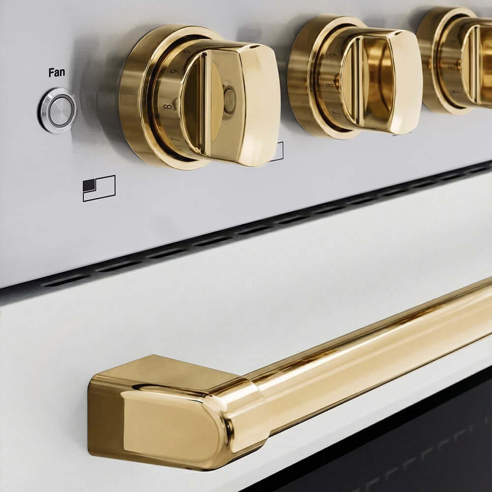 Zline SINRZWM24G Stainless Steel With White Matte Door And Polished...