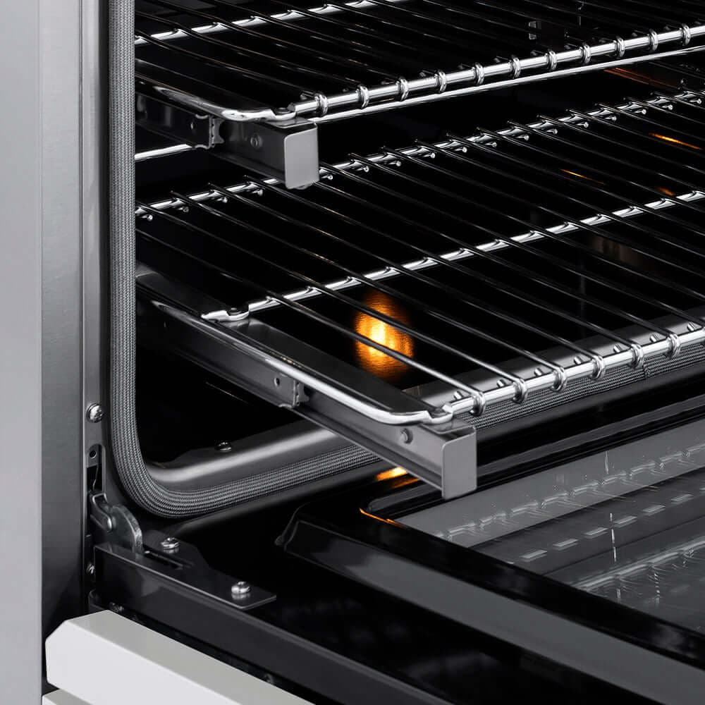 Zline SINRZWM24G Stainless Steel With White Matte Door And Polished...