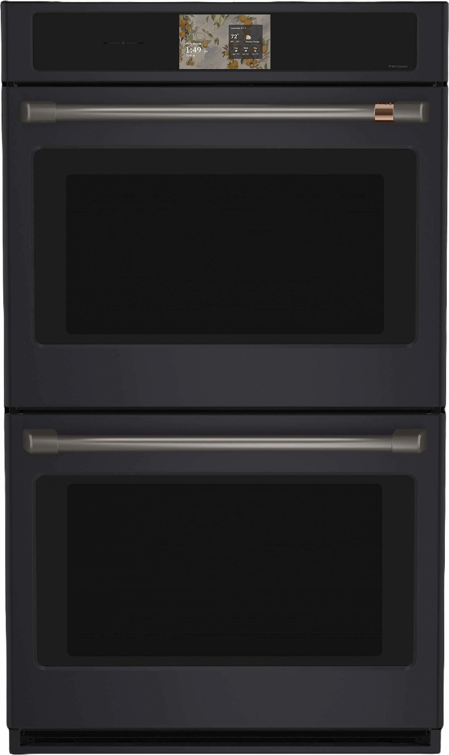 Cafe CTD90DP3ZD1 Matte Black with Brushed Stainless Handles