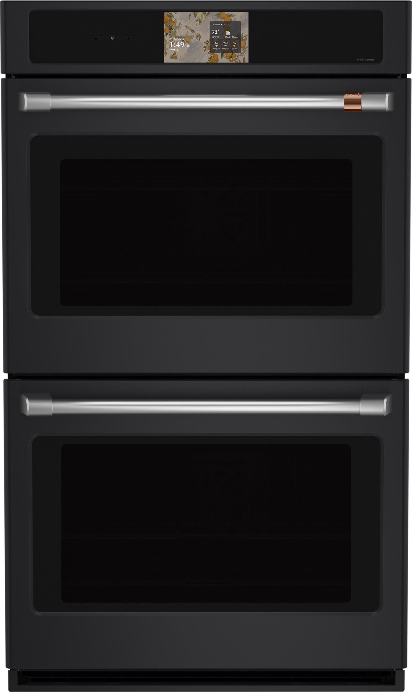 Cafe CTD90DP3ZD1 Matte Black with Brushed Stainless Handles