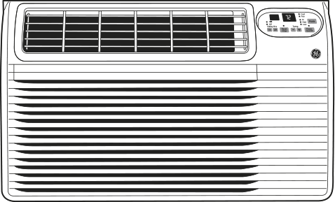 GE AJCQ06LCF 6,500 BTU Thru-the-Wall Air Conditioner