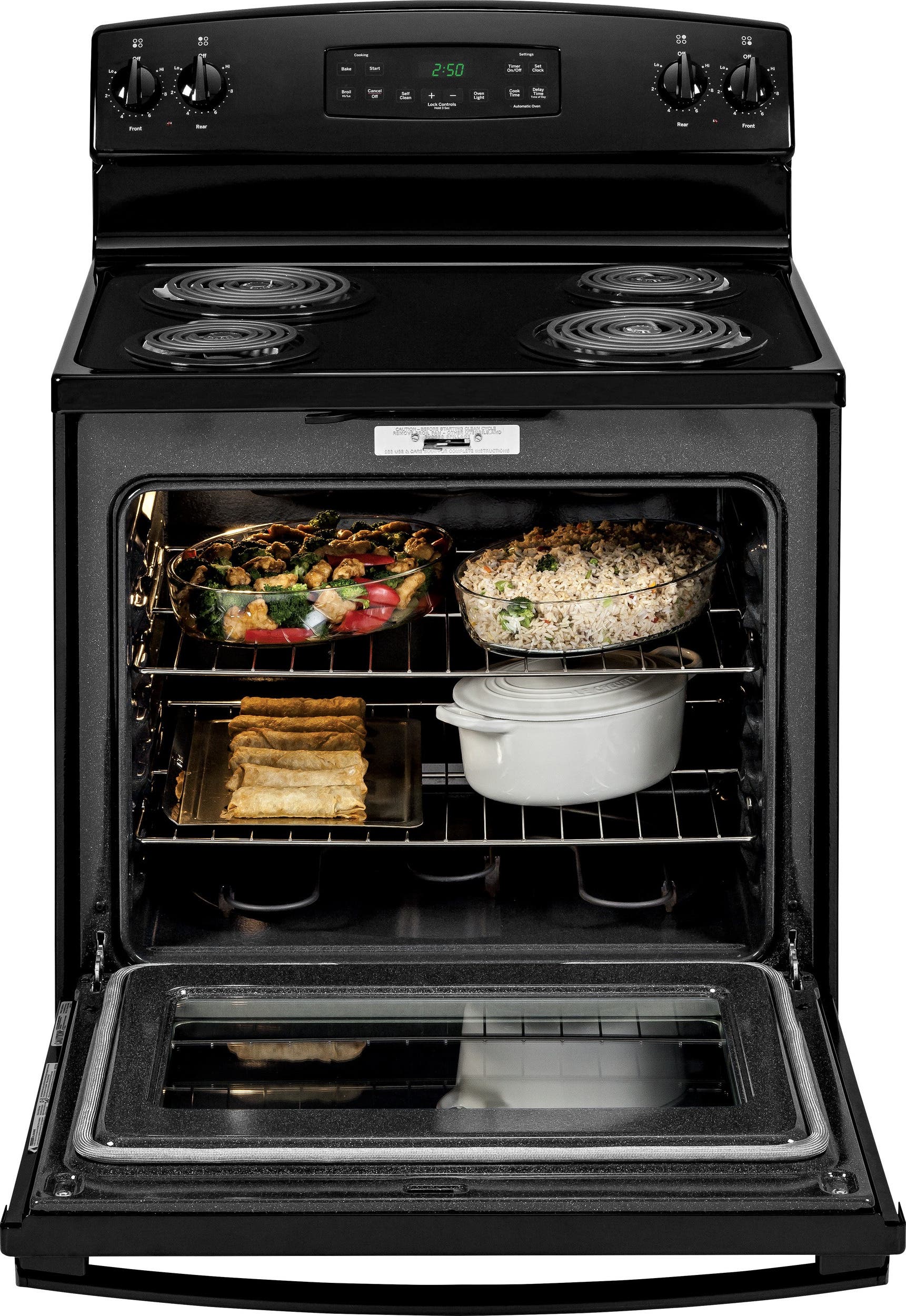 GE JB250DFBB Black