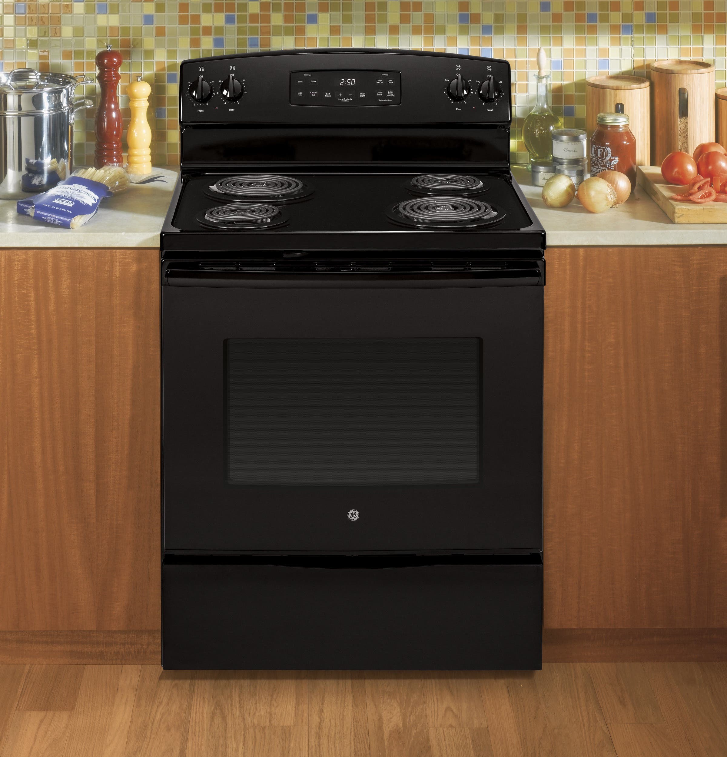 GE JB250DFBB Black