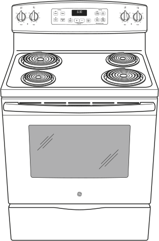 GE JB250DFBB Black