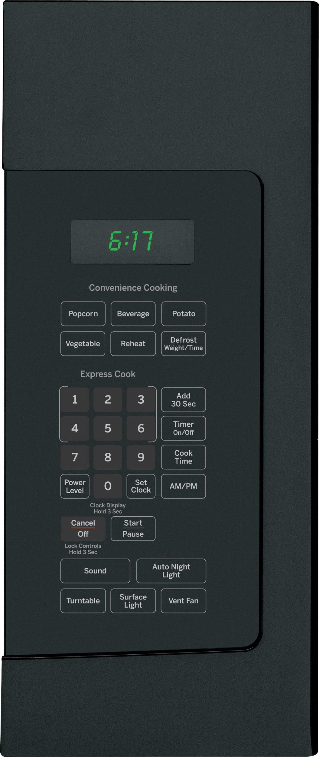 GE JVM6172DFBB Black