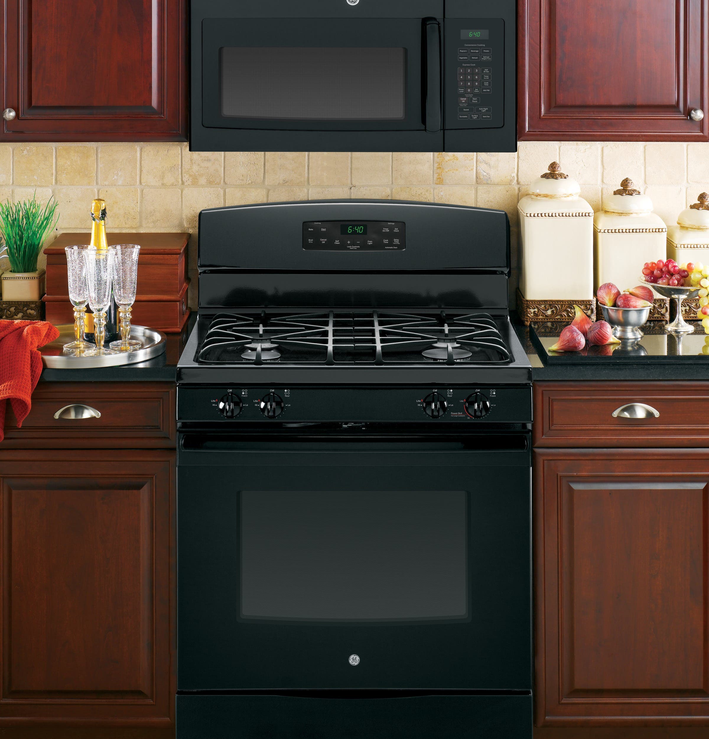 GE JVM6172DFBB Black