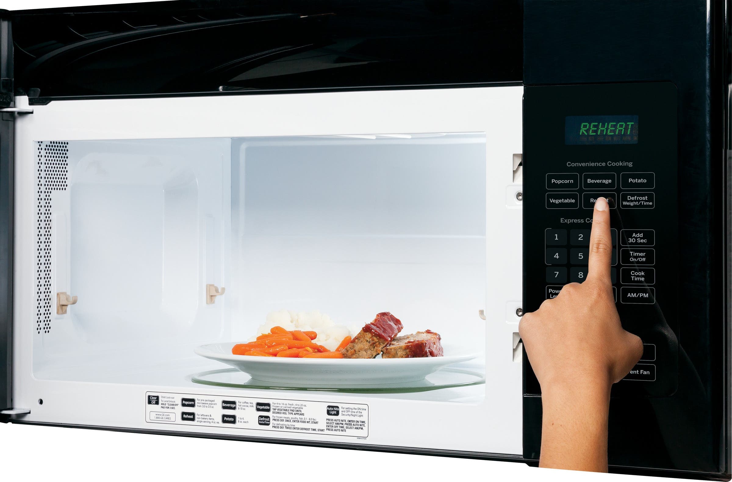 GE JVM6172DFBB Black