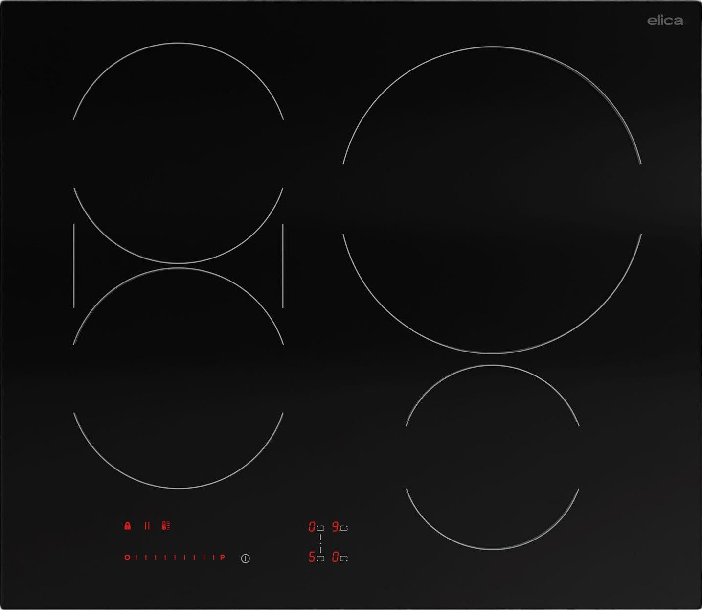 Elica EIV424BL 24 Inch Black Glass