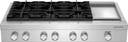 48 Inch 6-Burner Commercial-Style Gas Rangetop With Griddle