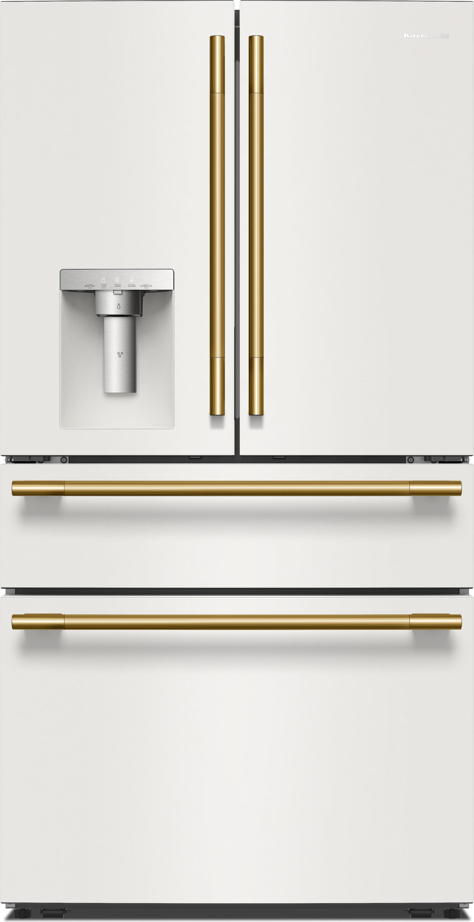 キッチン家電 dore KitchenAid KRMF436SBE 36 Inch Freestanding 4-Door French Door