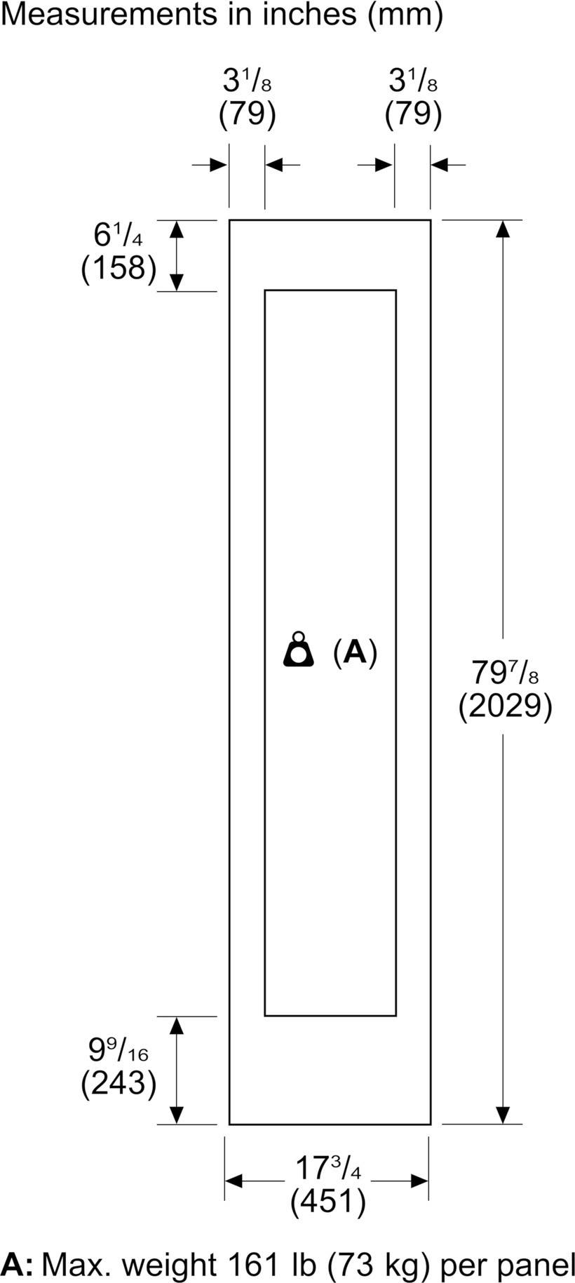 Thermador TFL18IW10L Left Hinge