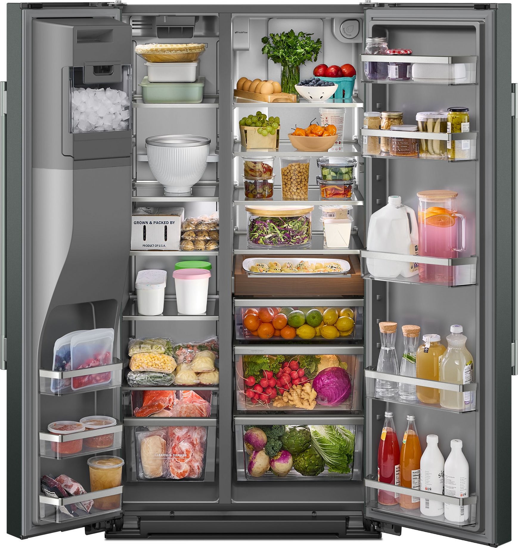 KitchenAid KRSC536RBE 36 Inch Counter Depth Freestanding Side-by