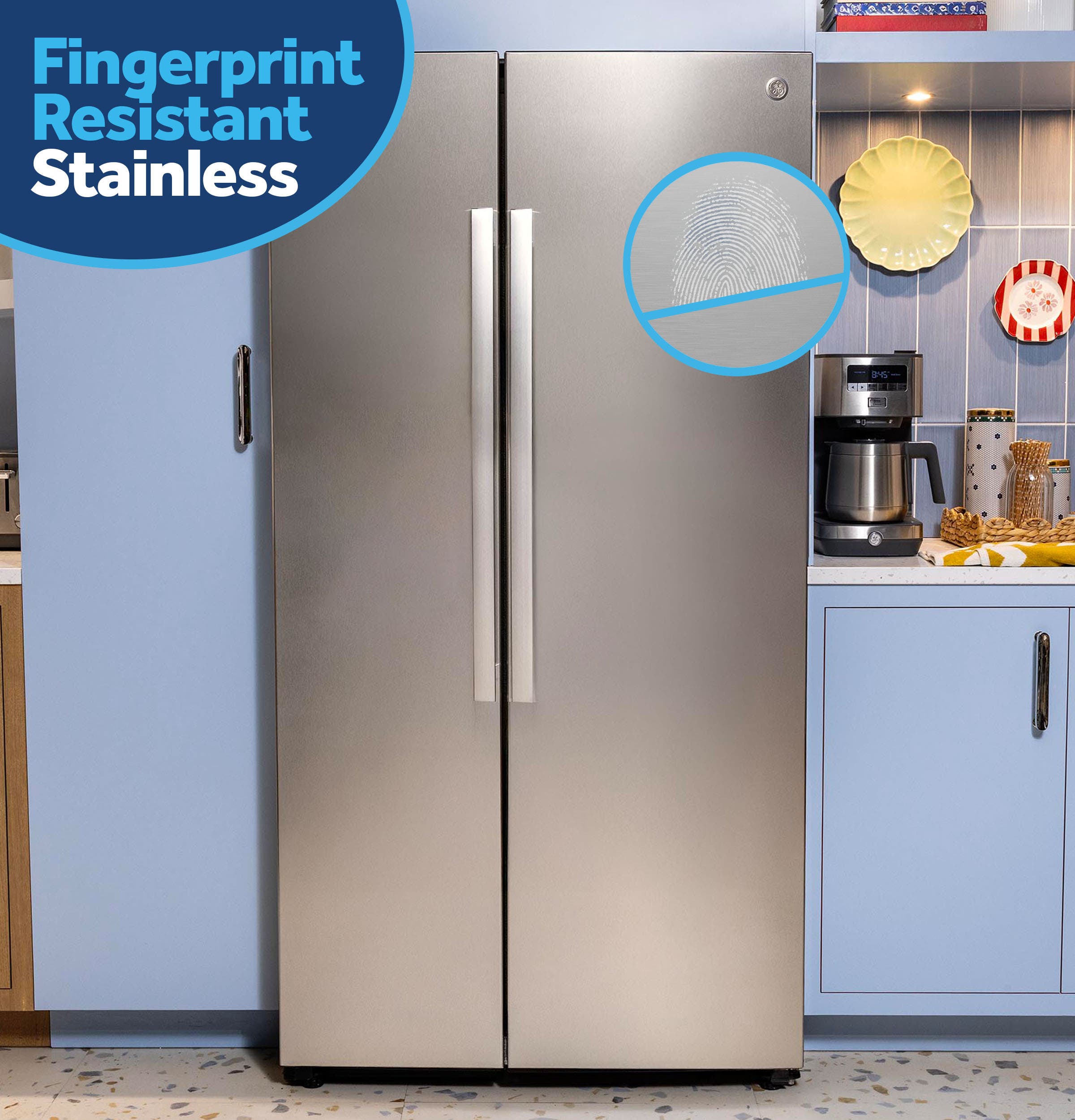 GE GKS24NYYFS Fingerprint Resistant Stainless Steel