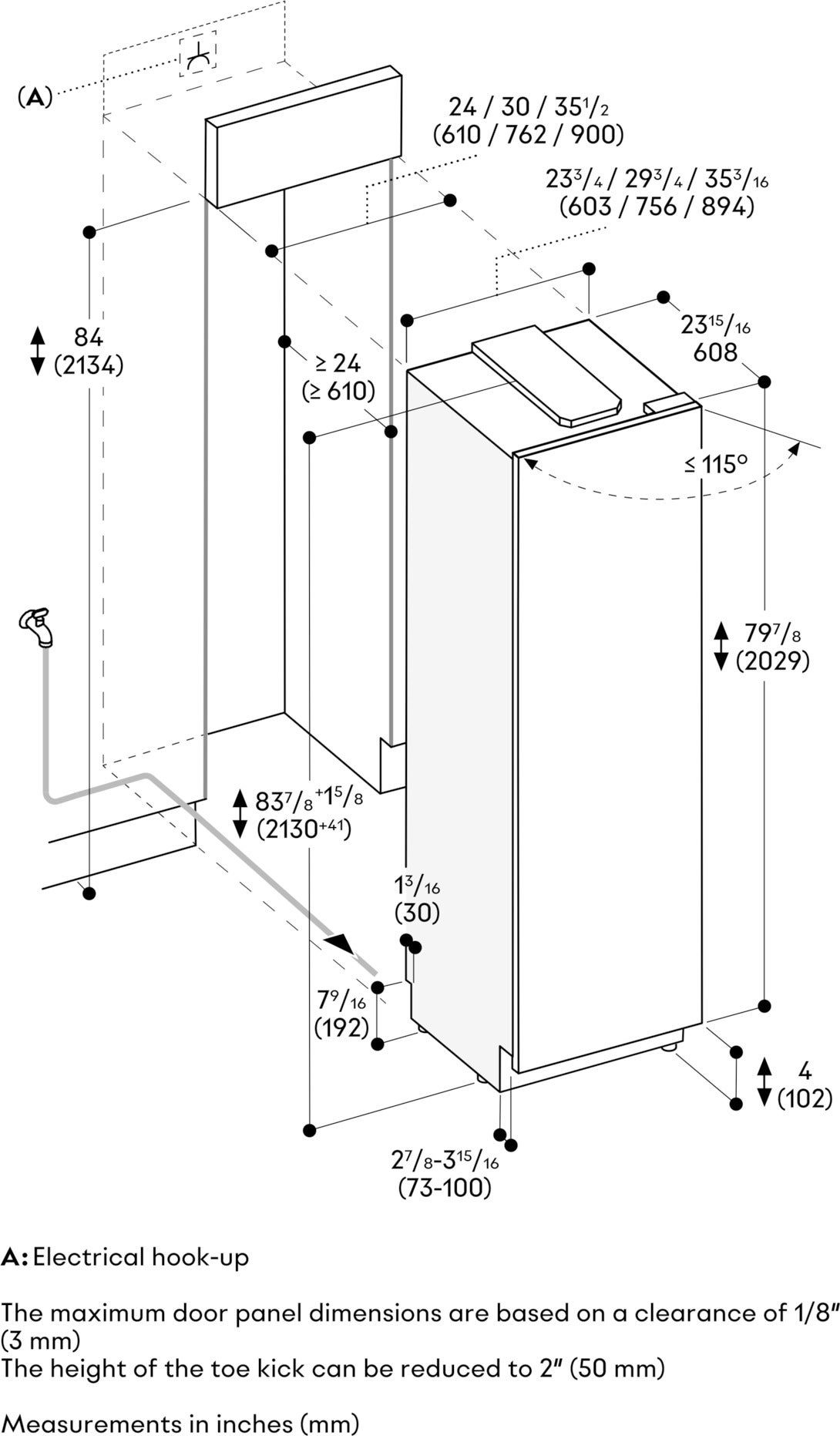Gaggenau RVC497790 36 Inch Column Smart Refrigerator | Plesser's