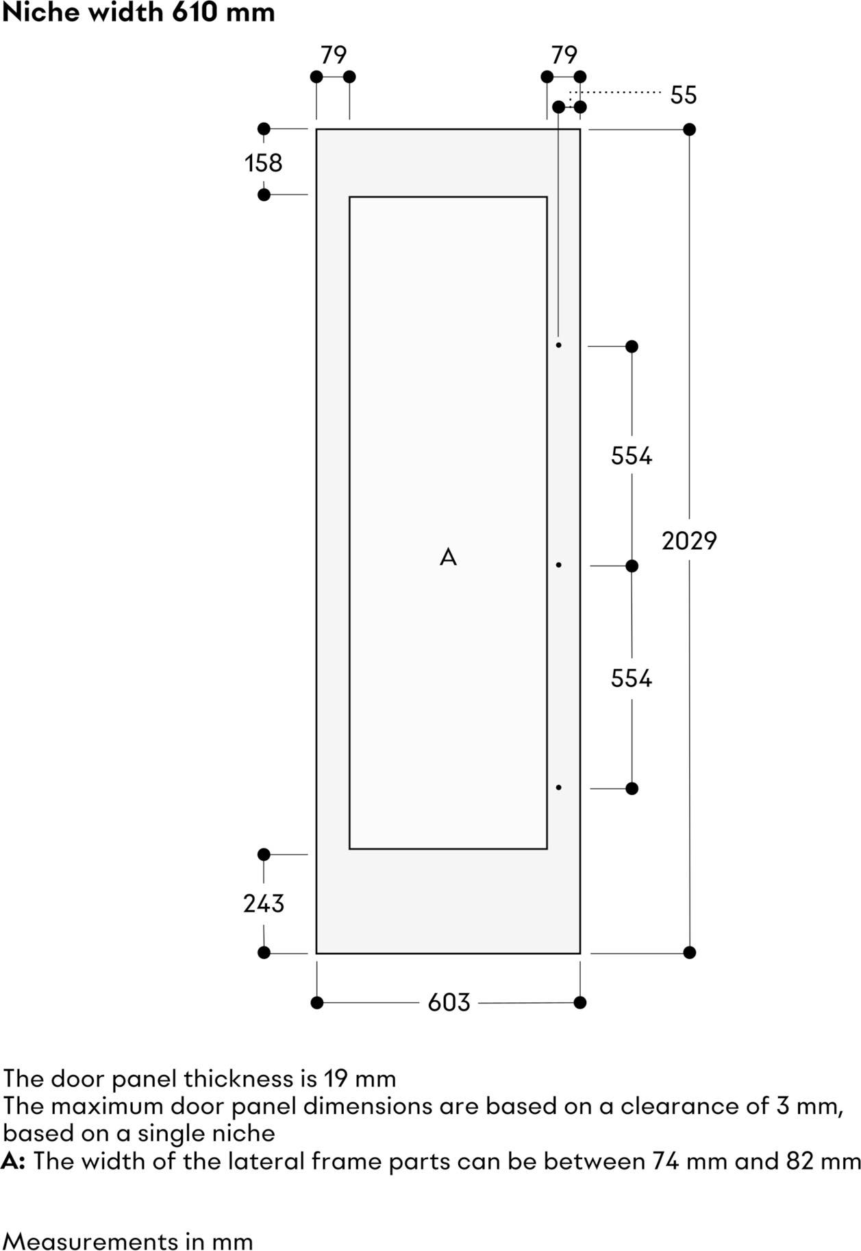 Gaggenau RVA421622R Right Hinge
