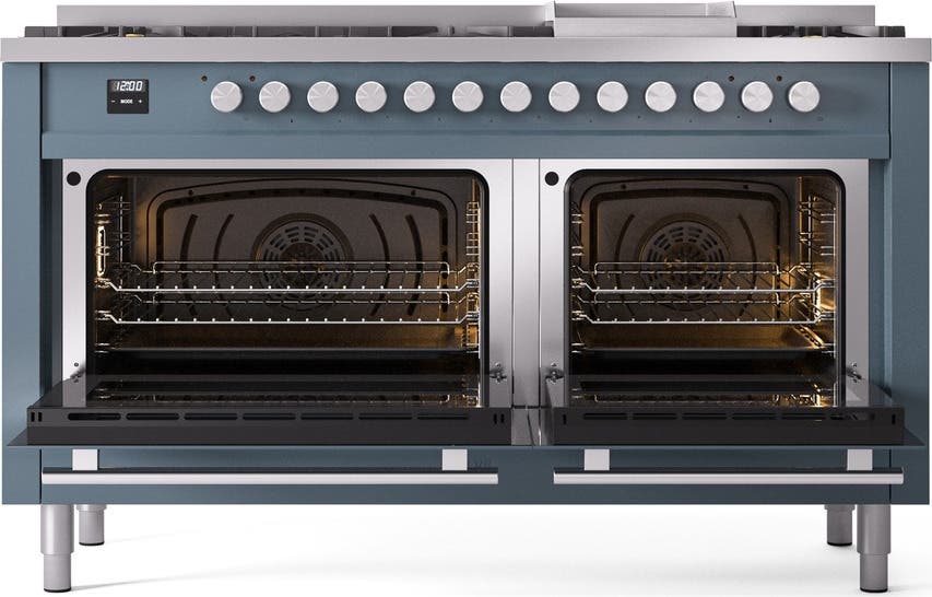 Ilve UP60FWMPBGLP Blue Grey With Satin Trim, Lp