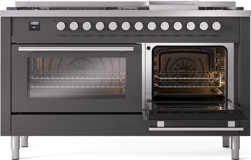 Ilve UP60FWMPMGLP Graphite Matte With Satin Trim, Lp