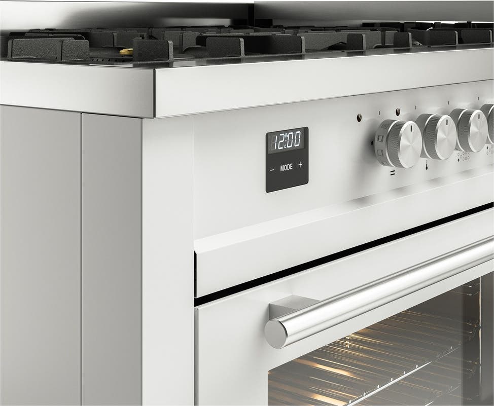 Ilve UP60FWMPWHLP White With Satin Trim, Lp