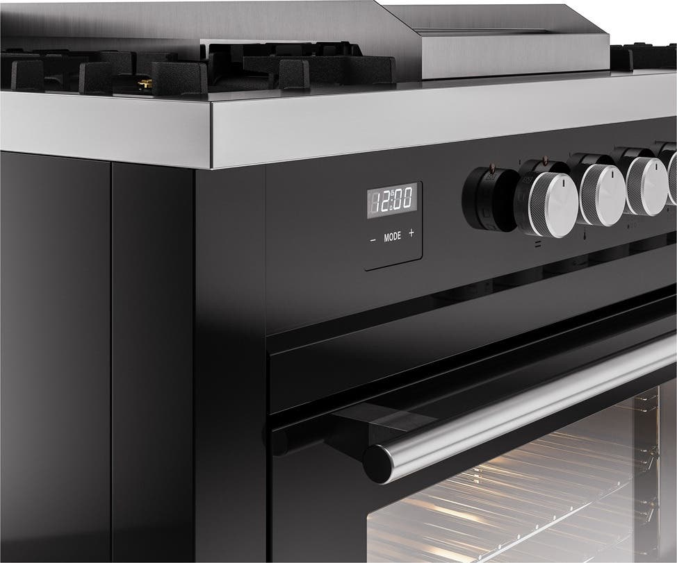 Ilve UP60FSWMPBKLP Glossy Black With Satin Trim, Lp