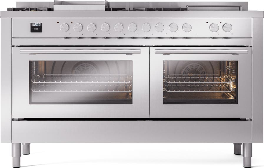 Ilve UP60FSWMPSSLP Stainless Steel With Satin Trim, Lp