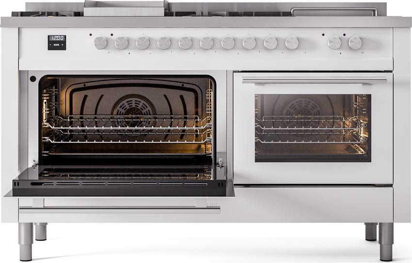 Ilve UP60FSWMPWHLP White With Satin Trim, Lp
