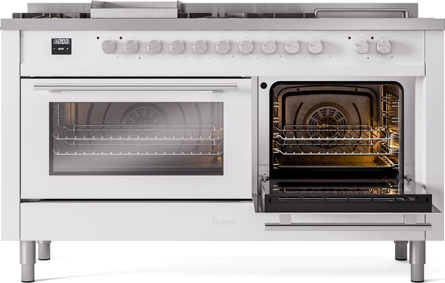 Ilve UP60FSWMPWHLP White With Satin Trim, Lp