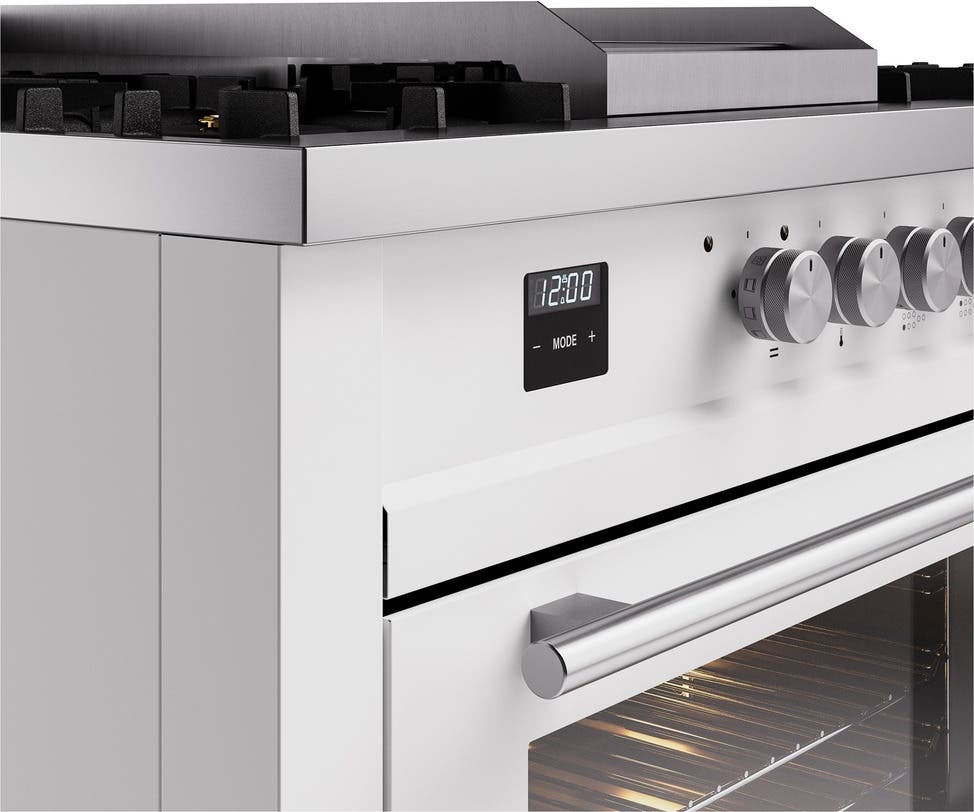 Ilve UP60FSQMPWHLP White With Satin Trim, Lp